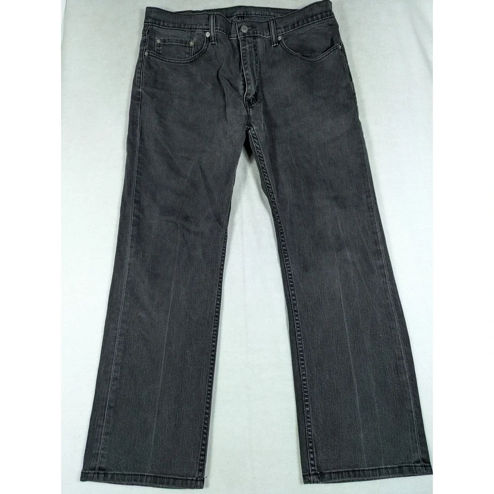 Levis 559 Relaxed Straight Jeans‎ Mens 36 Faded Black Denim